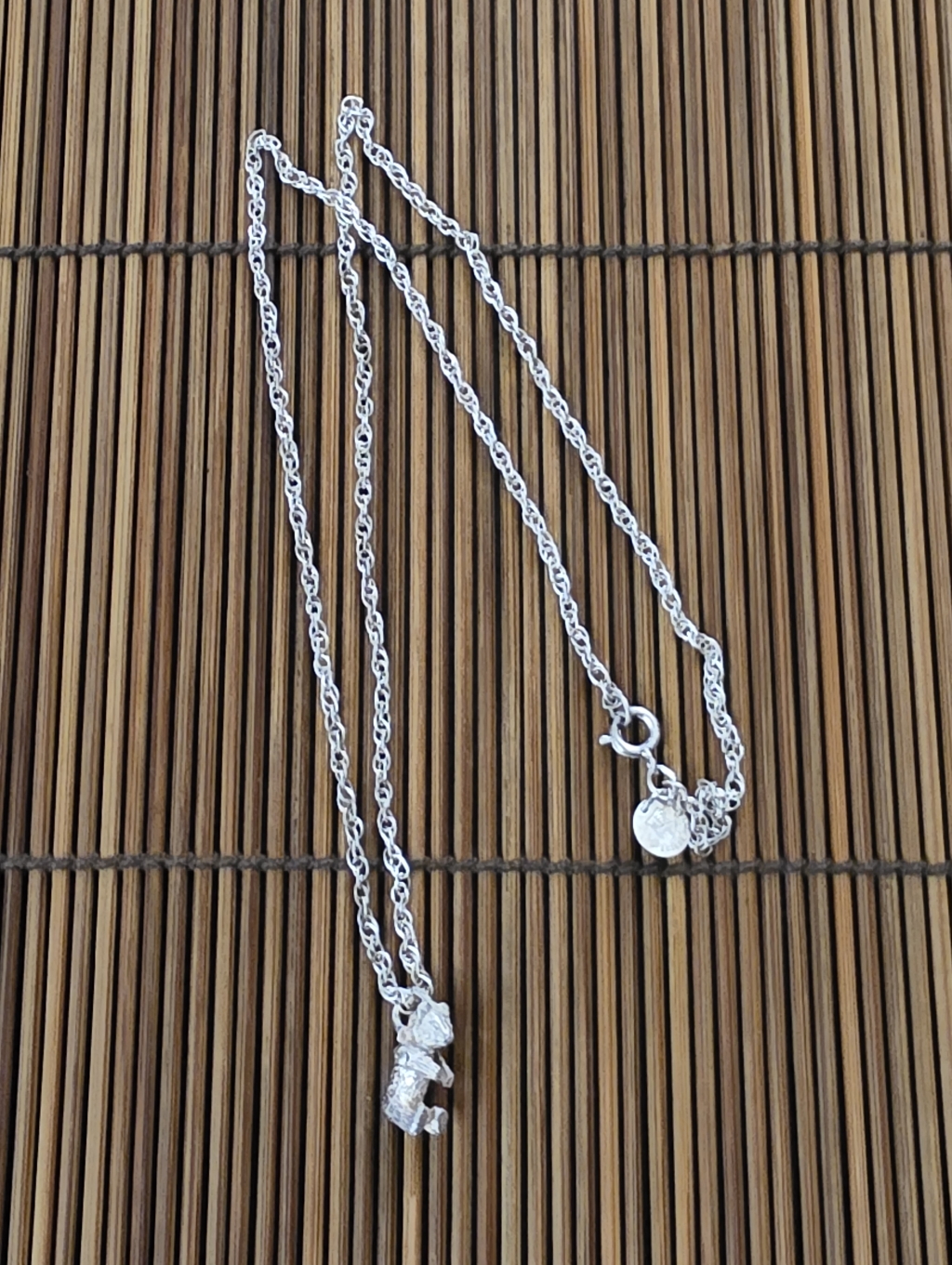 Sterling Silver Tiffany & Co Articulated Bear Chain Necklace (Vintage)